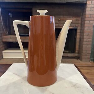 Vintage Ironstone Coffee Pot Harmony House Choral‎ Leaves Pitcher Japan